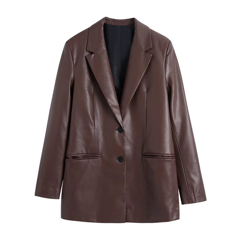 American Style Leather Pants Suit